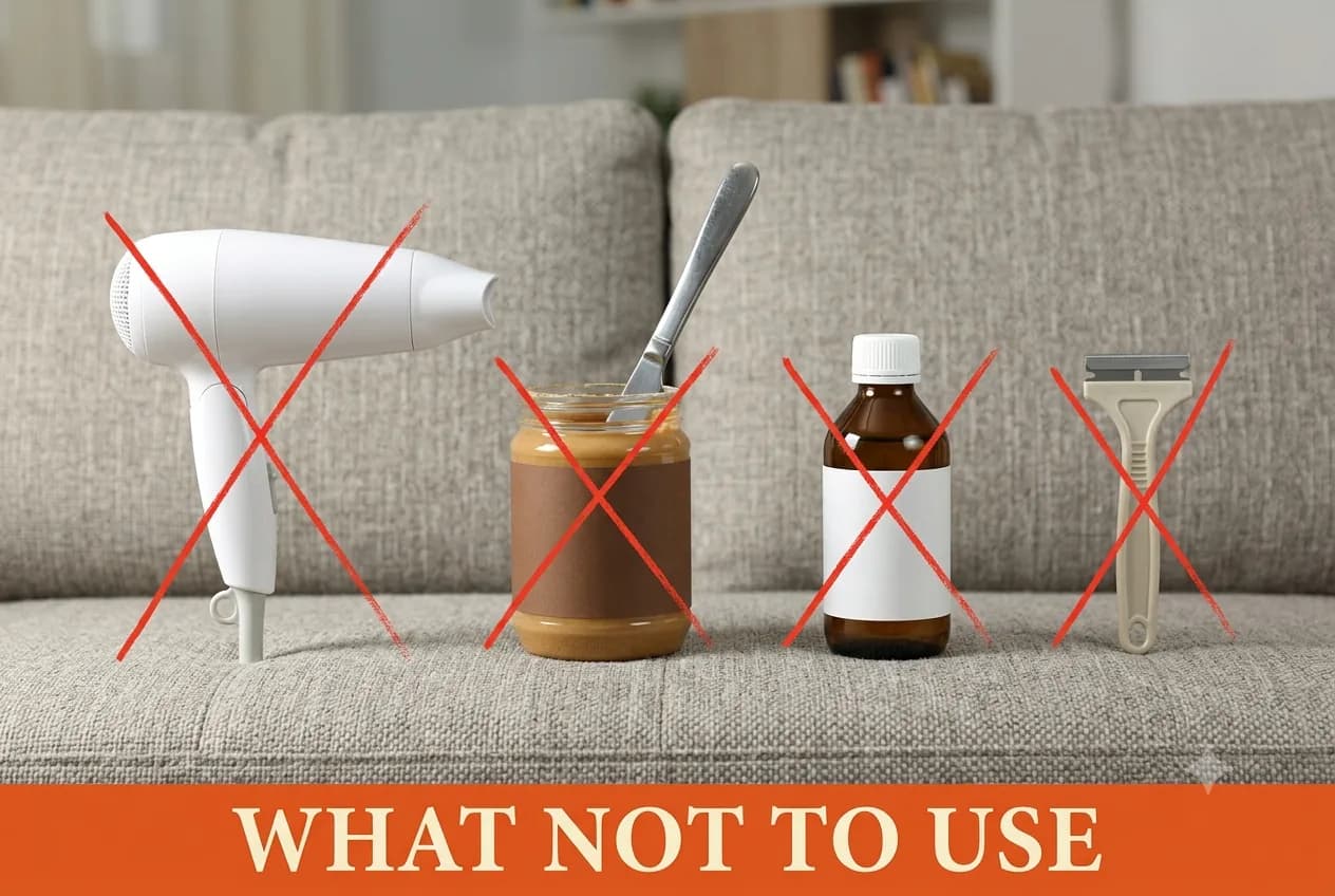 A hair dryer, a jar of peanut butter, a bottle of rubbing alcohol and a razor blade marked with red X